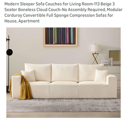 3 Seater Sleeper Sofa