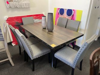 Dining table with 6 chairs