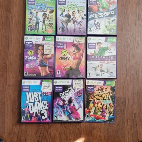 Kinect Sports 1 & 2 Season Two (Xbox 360 Video Game Lot)