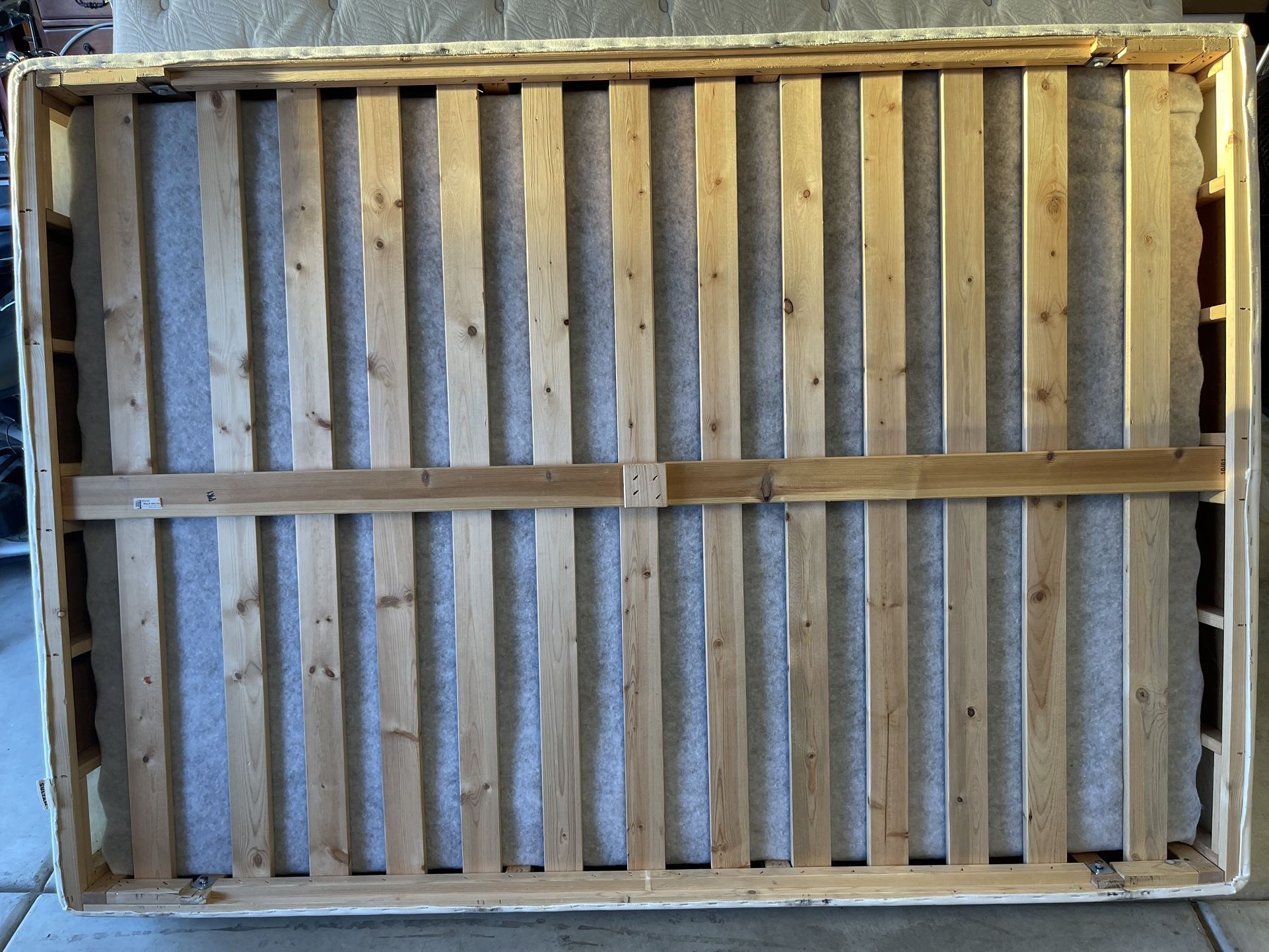 Queen Bed Upholstered Frame With Mattress