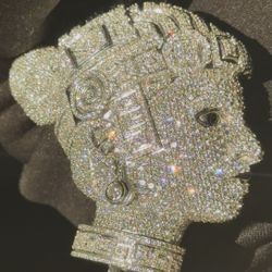 Gold Diamond Pendant (Aztec Goddess)