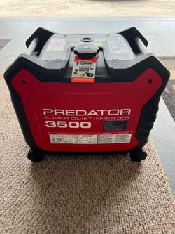 Brand new predator 3500 super quiet inverter generator – never run