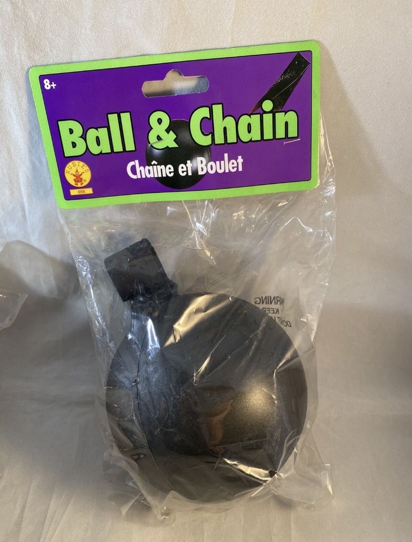 Ball And Chain Jailbird, Criminal Groom Halloween Costume Accessory