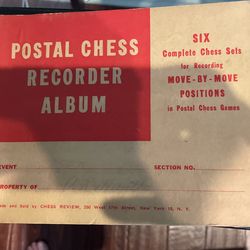 Postal Chess Recorder Album