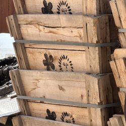 Macetas De Madera $20 Cada Una