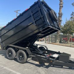 Scissor Lift Dump Trailer In Stock 