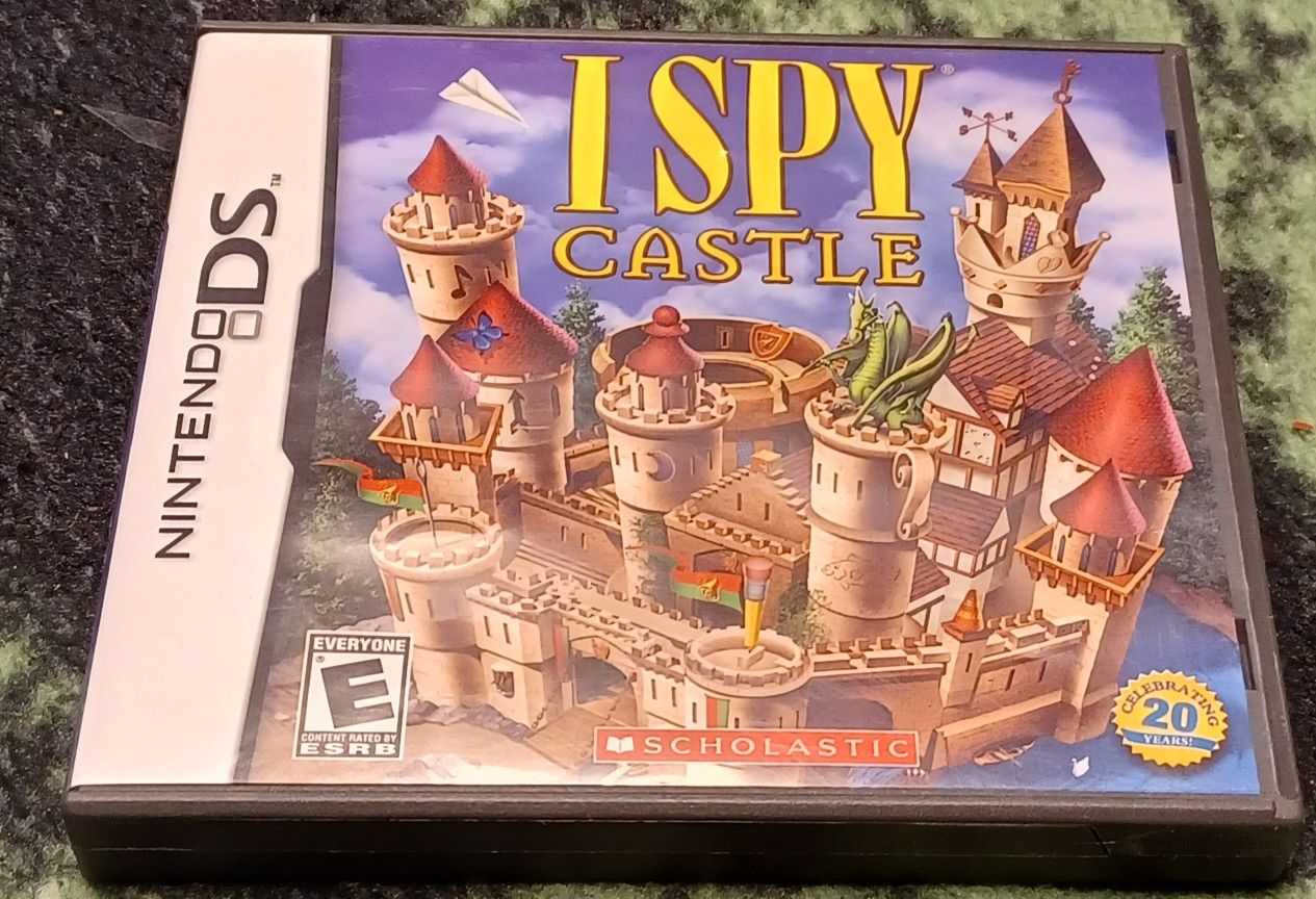 Nintendo DS I SPY CASTLE Video Game 2011 Dragons Puzzle Riddles