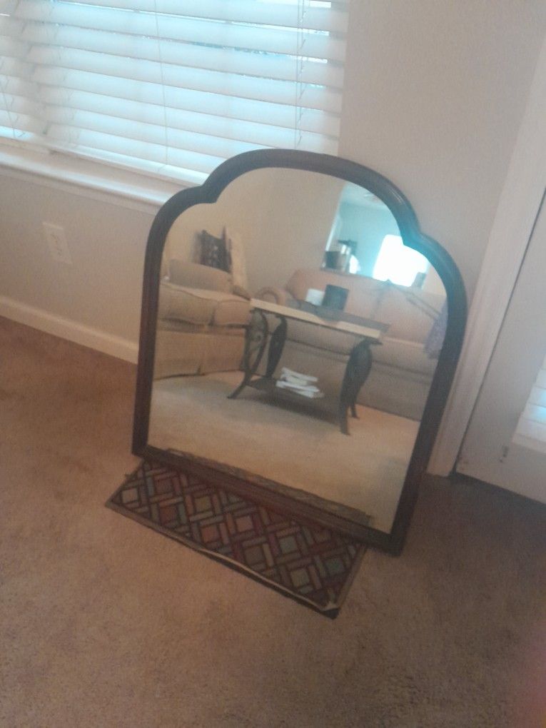 Antique Oak Mirror