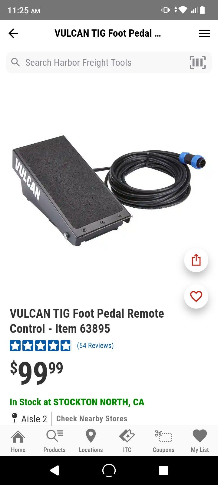 Pedal For Welder