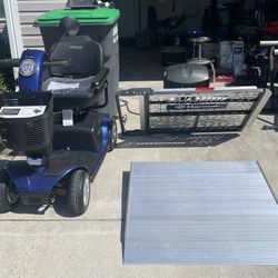 Pride Victory 10 Scooter W/ Harmar Electric Lift And Doorway Ramp