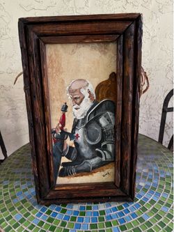 Vintage Oil On Board Painting