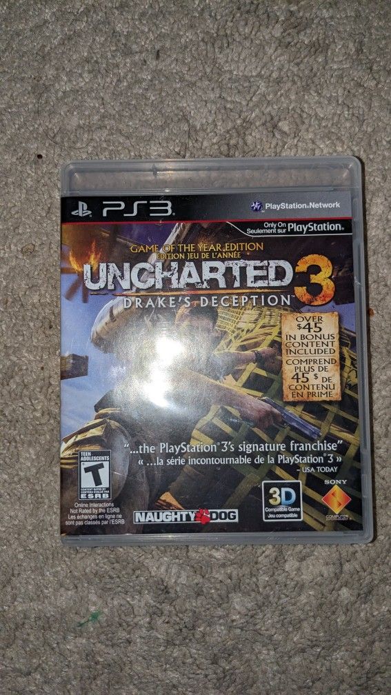 Uncharted 3 Ps3 Playstation 3