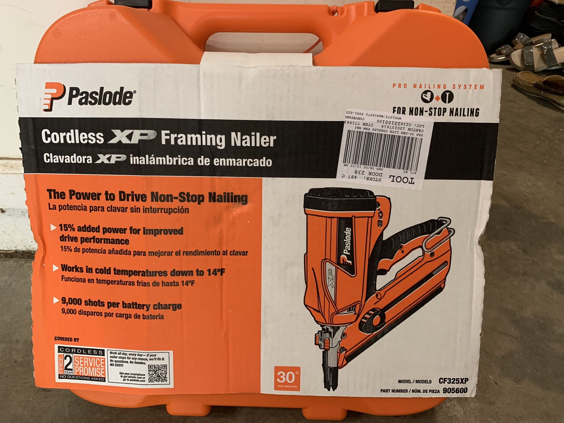 Paslode CF325XP Lithium-Ion 30 -Degree Cordless Framing Nailer