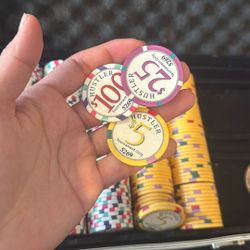 Custom Poker Chip Set – Hustler Style Design
