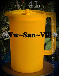 Tupperware Impressions Push Button Pitcher. 4L