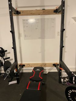Fringe Sport Retractable Power Rack + Adjustable Bench – Heavy Duty Home Gym