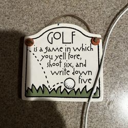 Hanging Golf Decoration