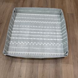 Infantino Foldable Soft Foam Play Mat (57" - Grey / Multicolor Reversible) Baby Mat for Floor Time, Sensory & Craft Activities, Lightweight, Wipeable