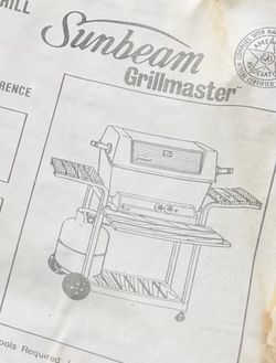 NEW Vintage Sunbeam Grillmaster Model 3486 Propane Grill – Never Assembled – Original Box & Manual