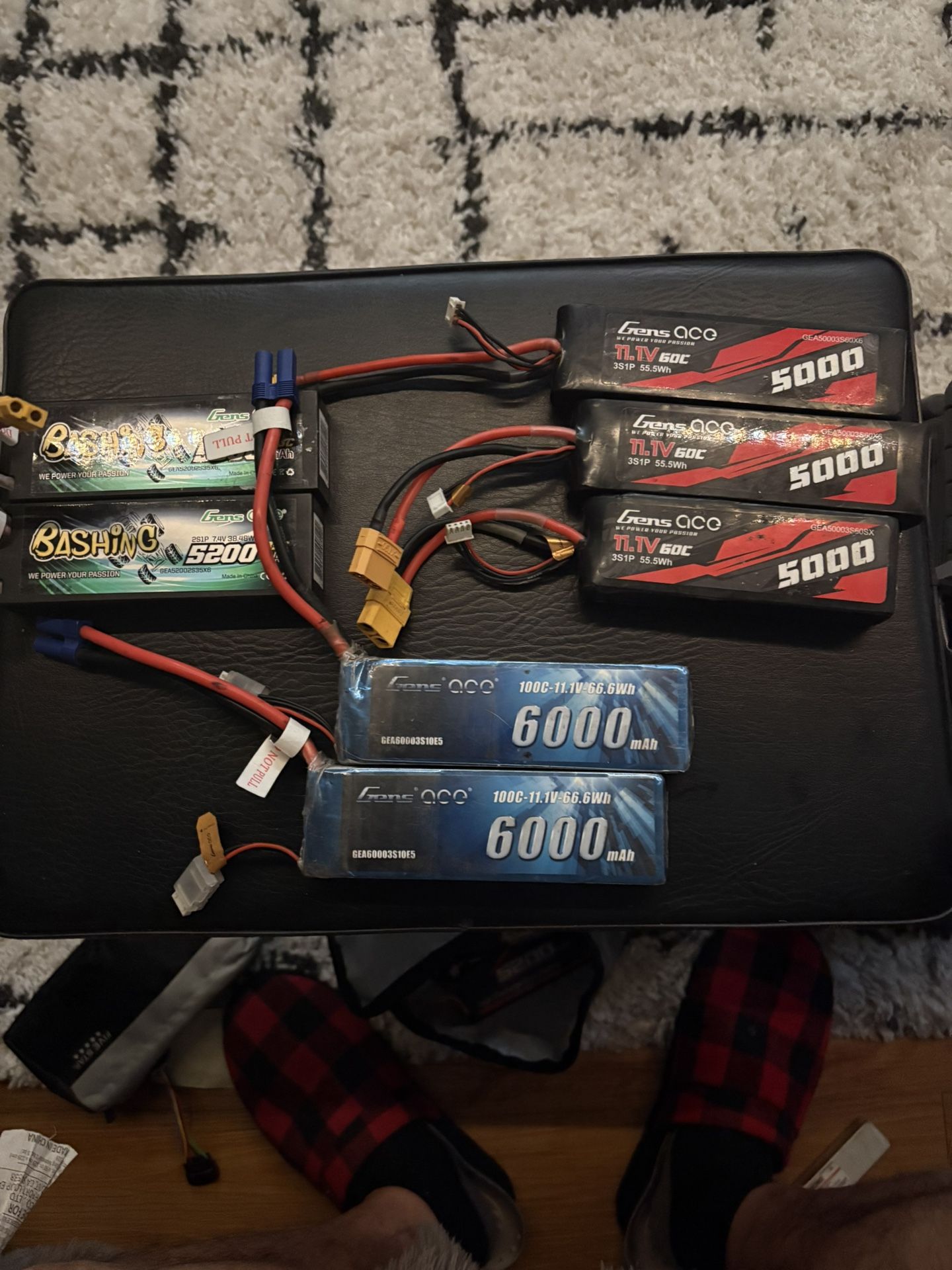 RC batteries 3S and a pair of 2S