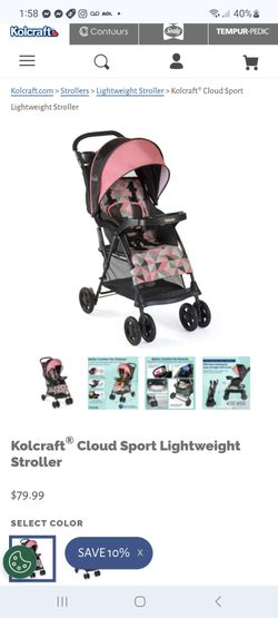 Kolcraft Cloud Sport Lightweight Stroller $60