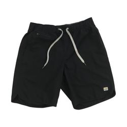 Vuori Banks Shorts Mens Small S Black 7” Inseam Linerless Gym Running Yoga V330