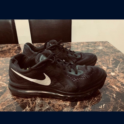 Nike Mens Air Max 2014 621077-001 Black Running Shoes Sneakers Size 11.5