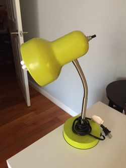 Lime green desk lamp