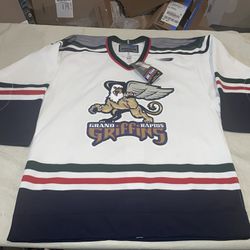 Nwt Authentic 48 Grand Rapids Griffins Ihl Jersey White Nwt New Mens 90s
