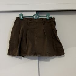 Brown Denim Skirt (with shorts underneath) 