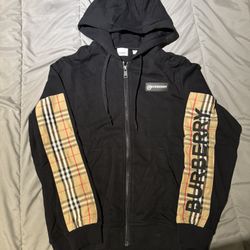 Burberry Zip Up Hoodie 