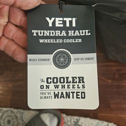 Yeti Roadie Tundra Brand New. No Taxes . Very Nice Cooler.$350