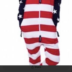 American 🇺🇸 Flag Bodysuit Size #M