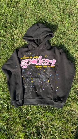 Spider Hoodie Black Pink