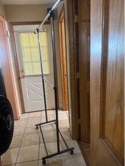 2 garmet racks.