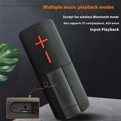 Magnetic Bluetooth Speaker – Dual Subwoofer Stereo with TWS & Deep Bass