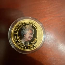 Queen Elizabeth II 2022 UK Commemorative Coin Gold Plated