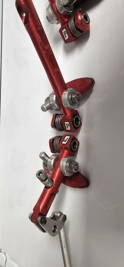 Paul CrossTop III Red anodized MTB brakes Vintage Very Rear..