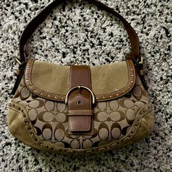 Coach Large SoHo Leather and Suede