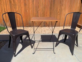 Cafe table and chair set