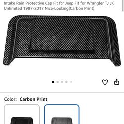 Engine Hood Vent Car Engine Hood Vent Scoop Cover Air Intake Rain Protective Cap Fit for Jeep Fit for Wrangler TJ JK Unlimited 1 Nice-Looking(