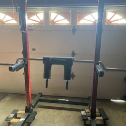 Squat Rack And Bar