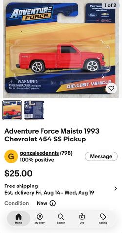 Adventure Force Chevrolet 454 SS Pickup Die-Cast
