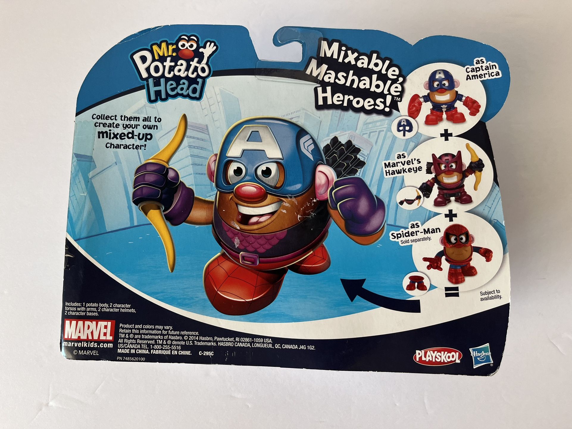 New Mr. Potato Head As Captain America And Hawkeye Marvel Comics Avengers Mashable
