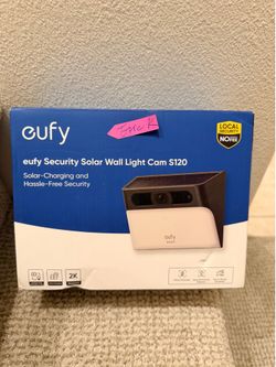 Eufy wall light camera s120 security camera with solar new