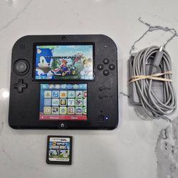 Nintendo 2DS with Mario Kart and Super Mario Bros
