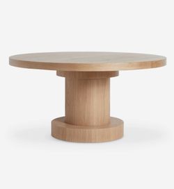 Lulu and Georgia wood round dining table -$975