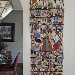 Beautiful Rare Original Azteca Tapestry Wall Works 