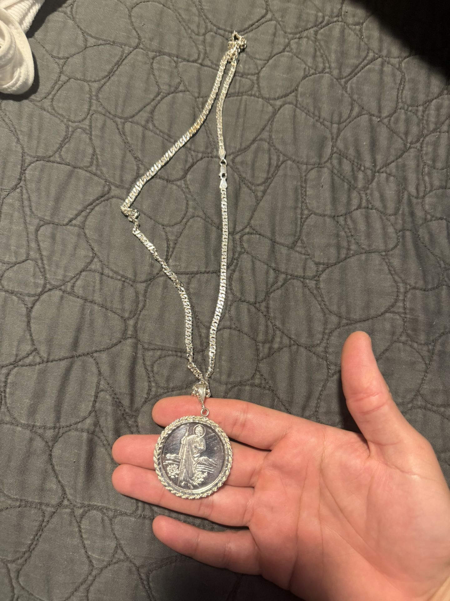 San Judas Real Silver Chain