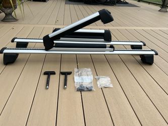 Audi Q5 Roof Rack Cross Bars with Ski/Snow Carrier